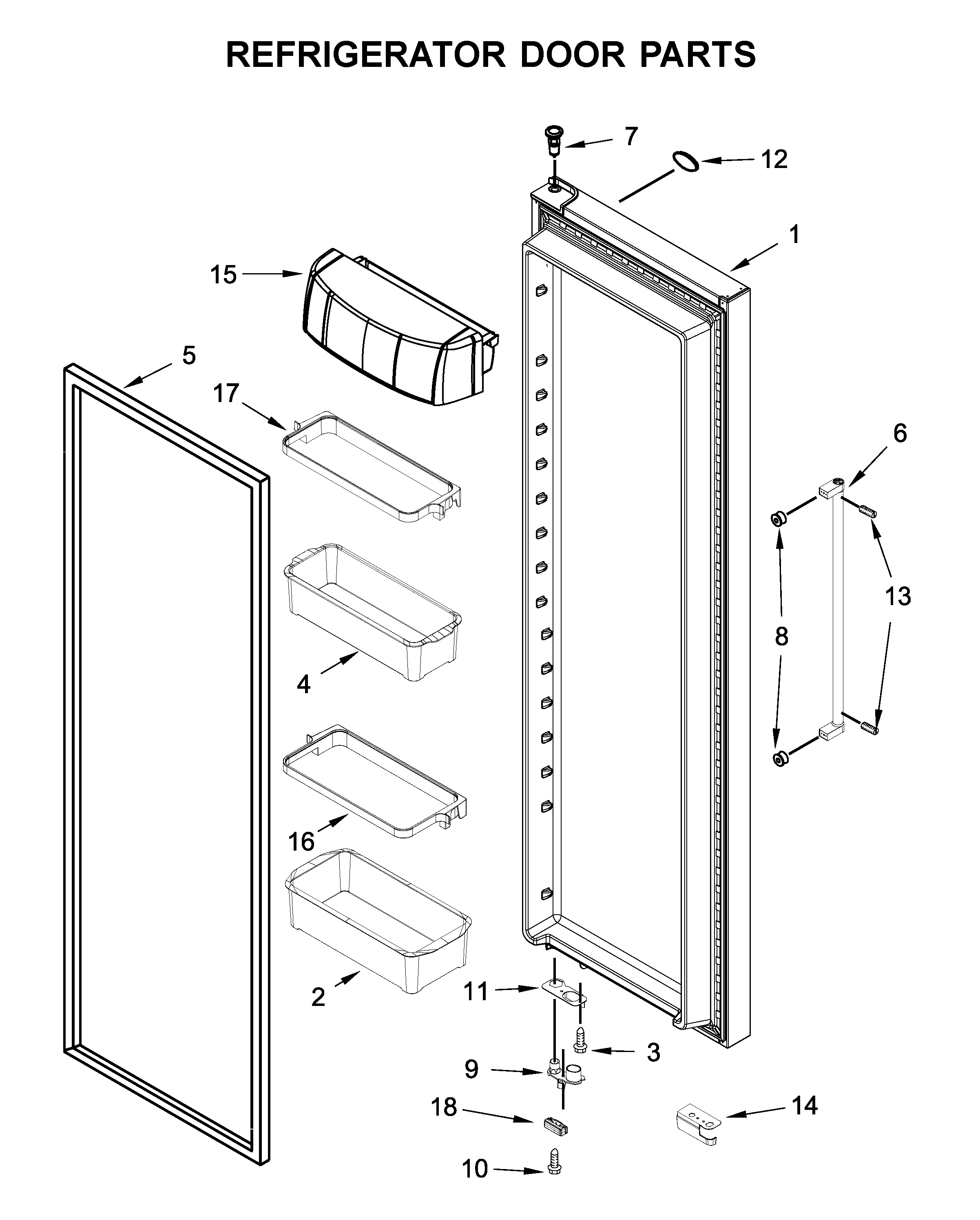 REFRIGERATOR DOOR PARTS