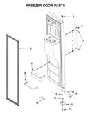 Freezer door parts