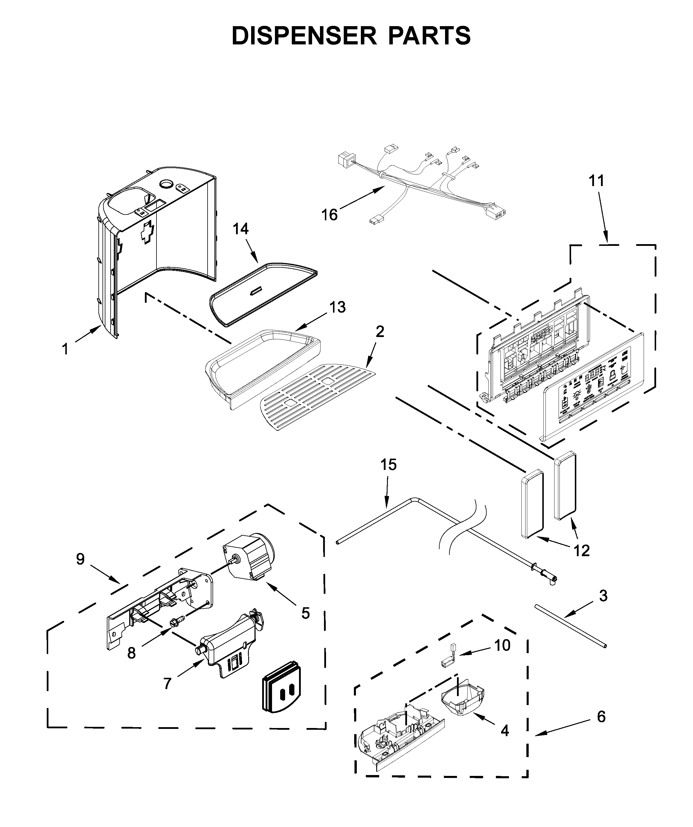 DISPENSER PARTS