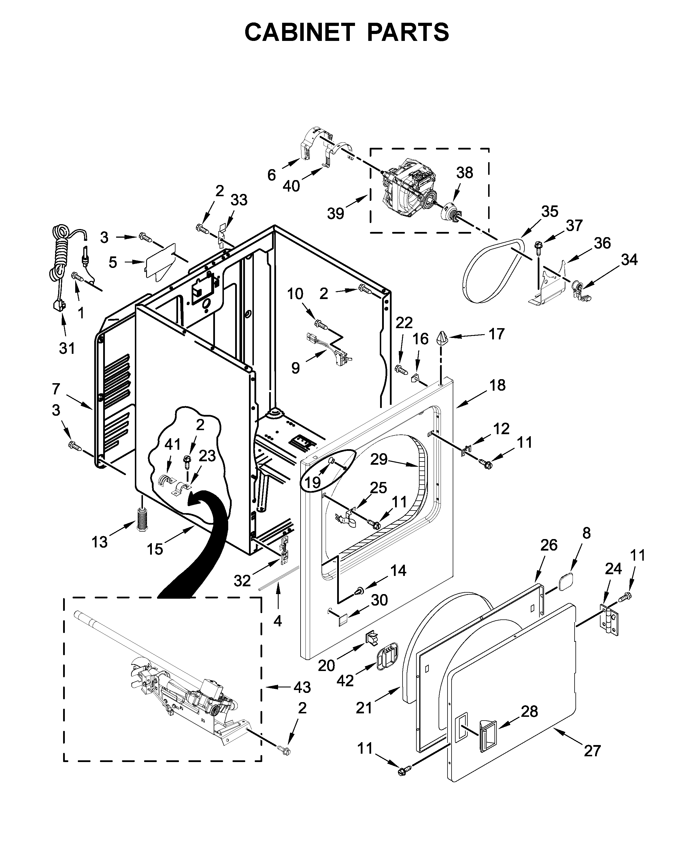 Cabinet parts