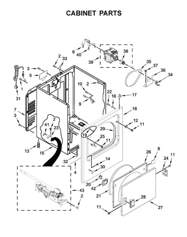 Cabinet parts