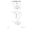 KitchenAid 5KSB4054BBK0 jar assembly parts diagram