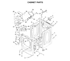 Whirlpool WGD560LHW2 cabinet parts diagram