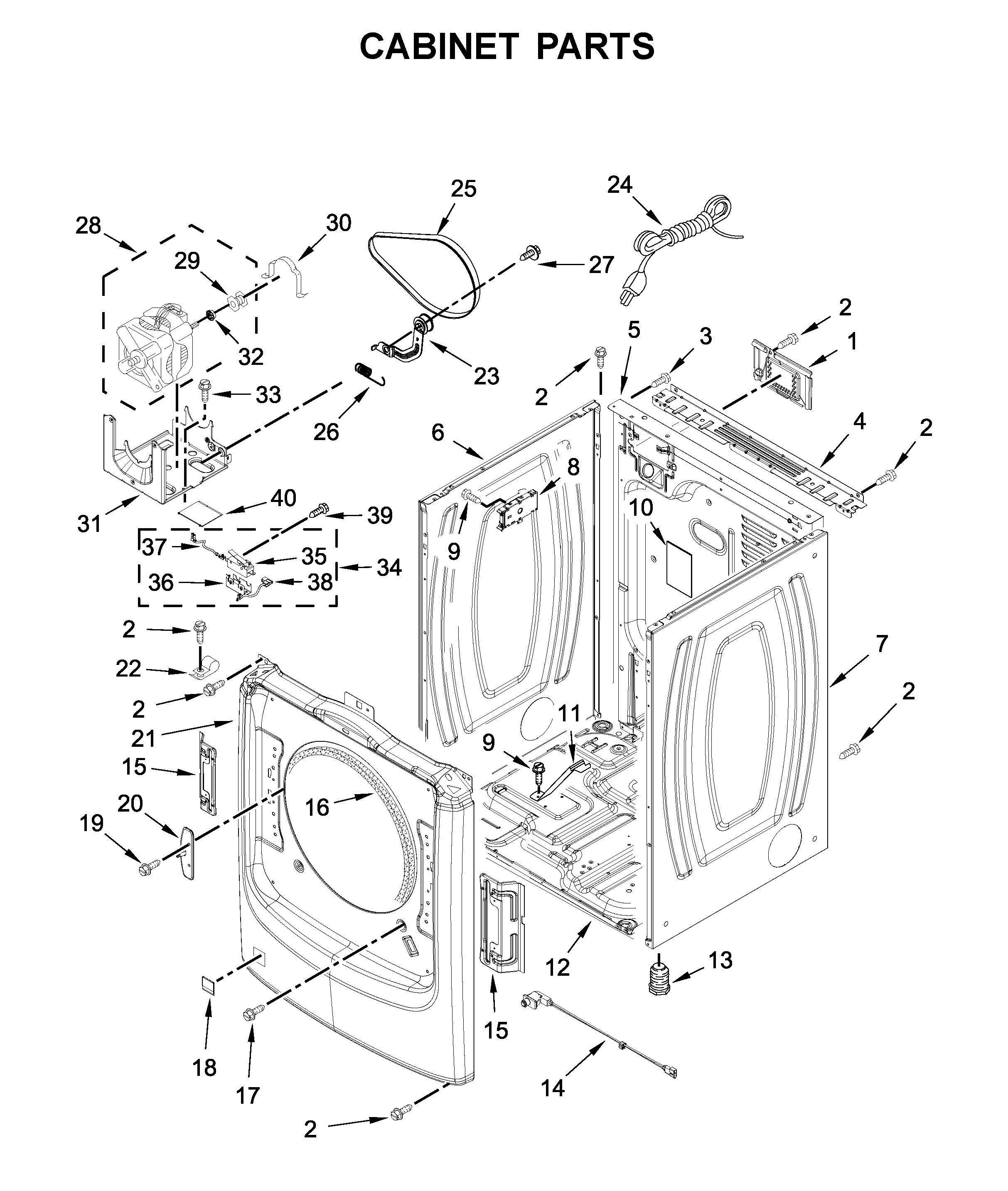 Cabinet parts