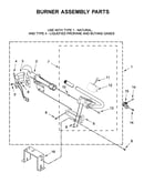 Burner assembly parts