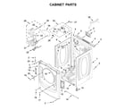 Whirlpool WGD6620HW2 cabinet parts diagram