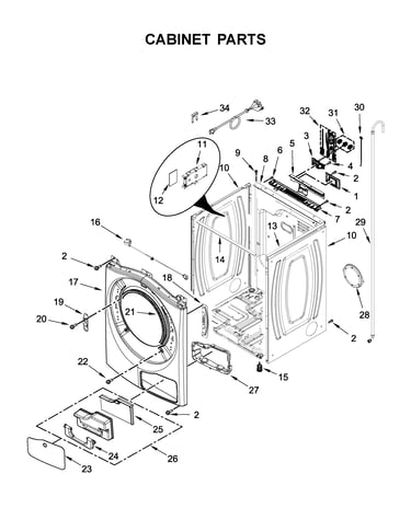 Cabinet parts