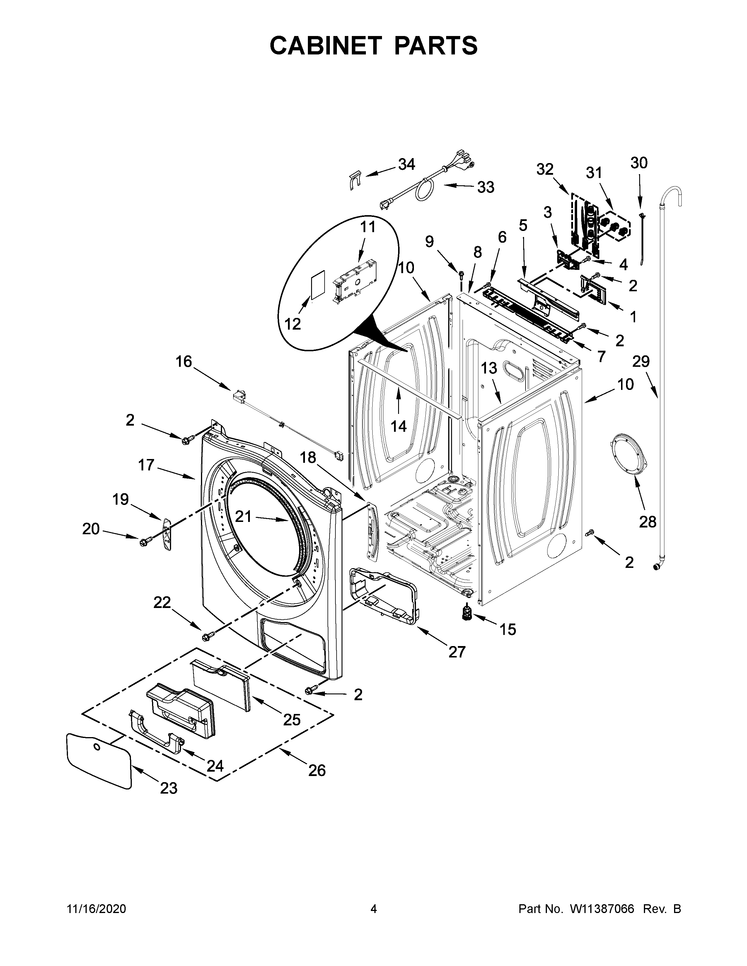 Cabinet parts