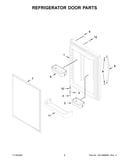 Refrigerator door parts