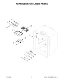 Refrigerator liner parts