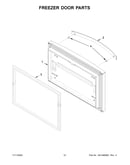 Freezer door parts