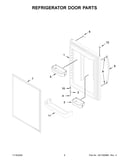 Refrigerator door parts