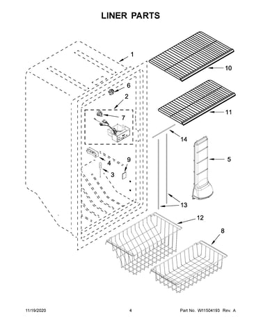 Liner parts