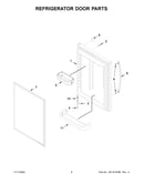 Refrigerator door parts