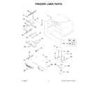 KitchenAid KRBL109ESS02 freezer liner parts diagram