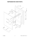 Refrigerator door parts