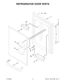 Refrigerator door parts