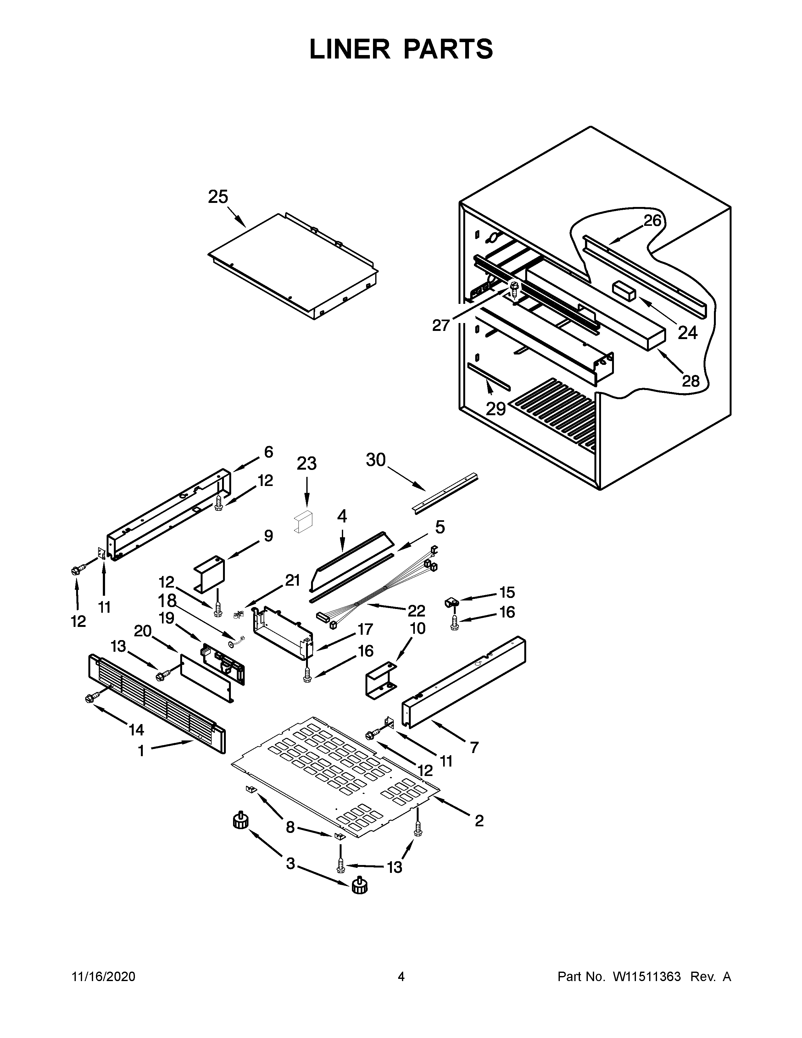 Liner parts