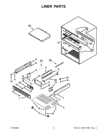 Liner parts