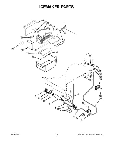 Icemaker parts