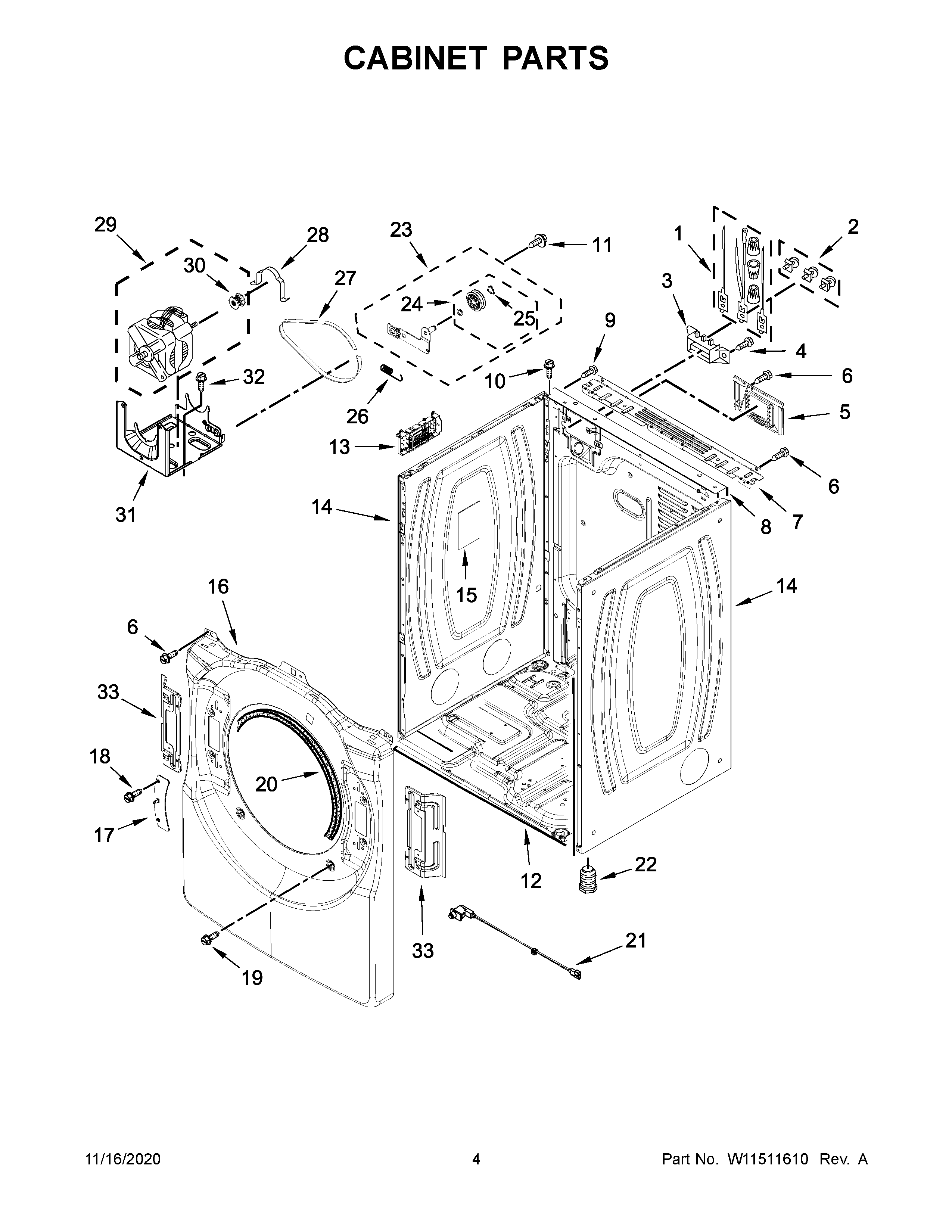 Cabinet parts