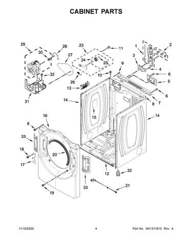 Cabinet parts