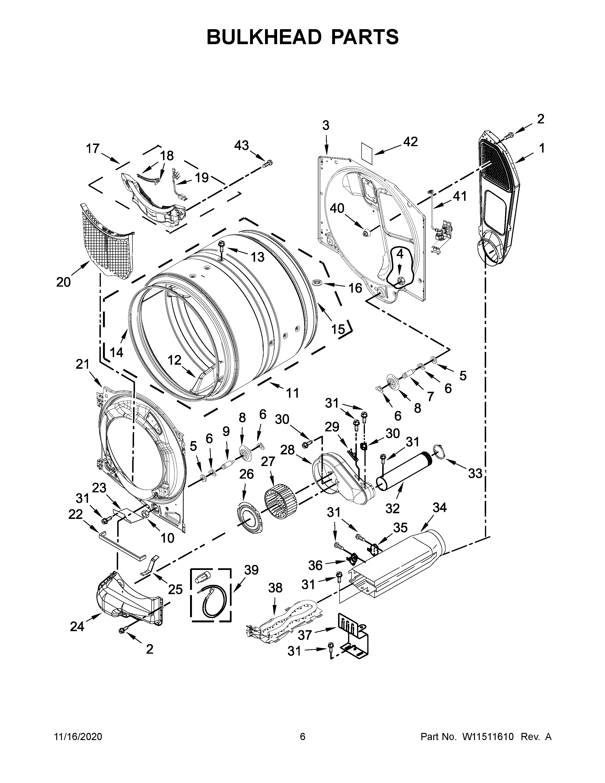 Bulkhead parts