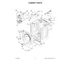 Maytag YMED6630HW2 cabinet parts diagram