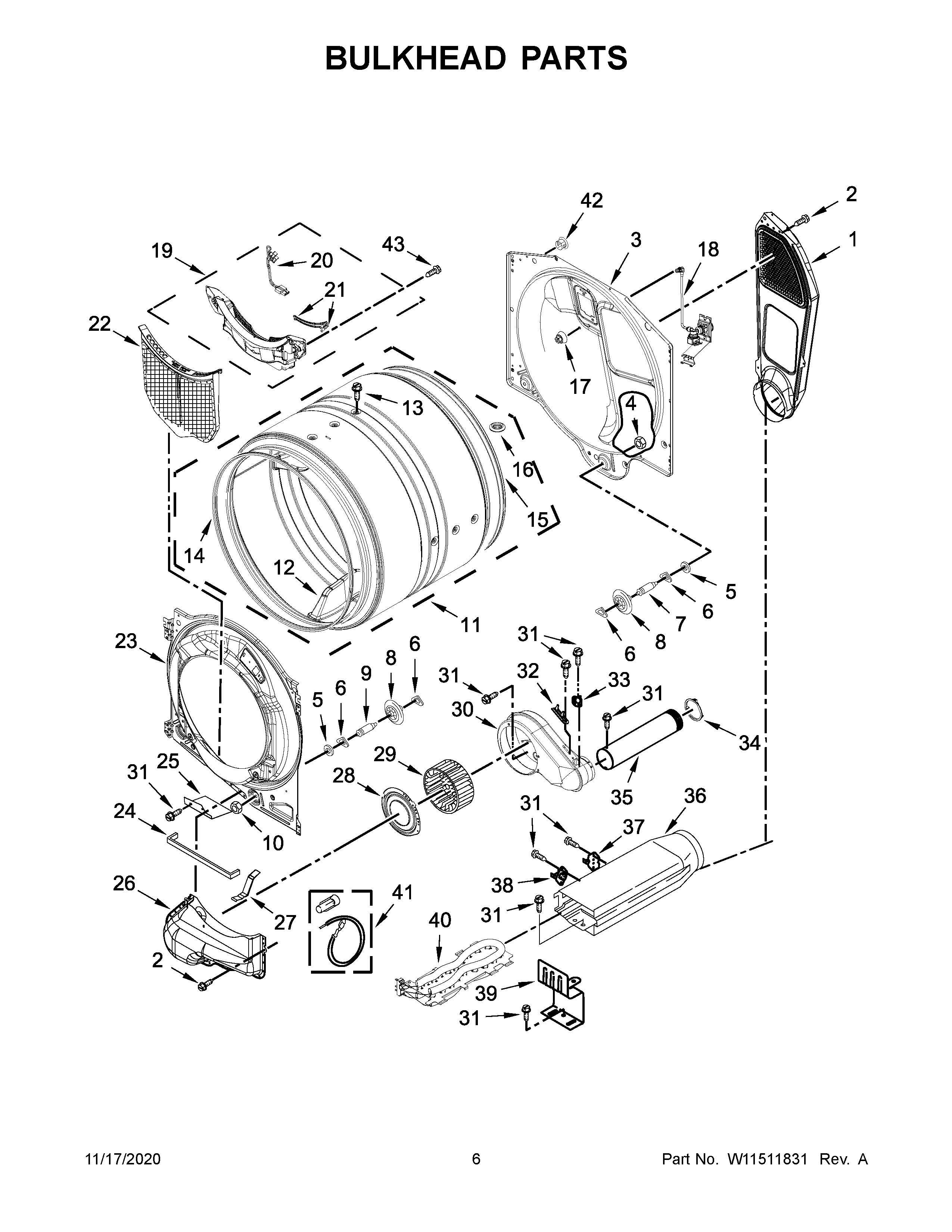 Bulkhead parts