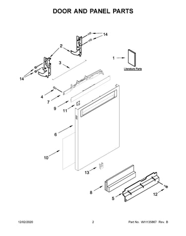 Door and panel parts