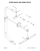 Upper wash and rinse parts