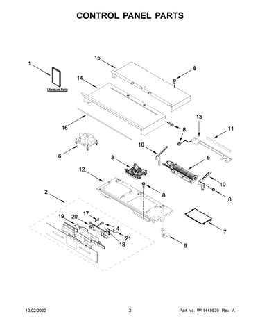 Control panel parts