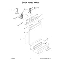 KitchenAid KDFE104HPS1 door panel parts diagram