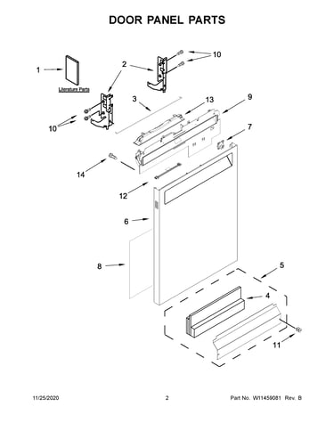Door panel parts