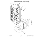 KitchenAid KRSC703HBS01 refrigerator liner parts diagram