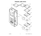 KitchenAid KRSC703HBS01 freezer liner parts diagram