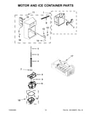 Motor and ice container parts