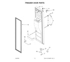 KitchenAid KRSC703HBS01 freezer door parts diagram