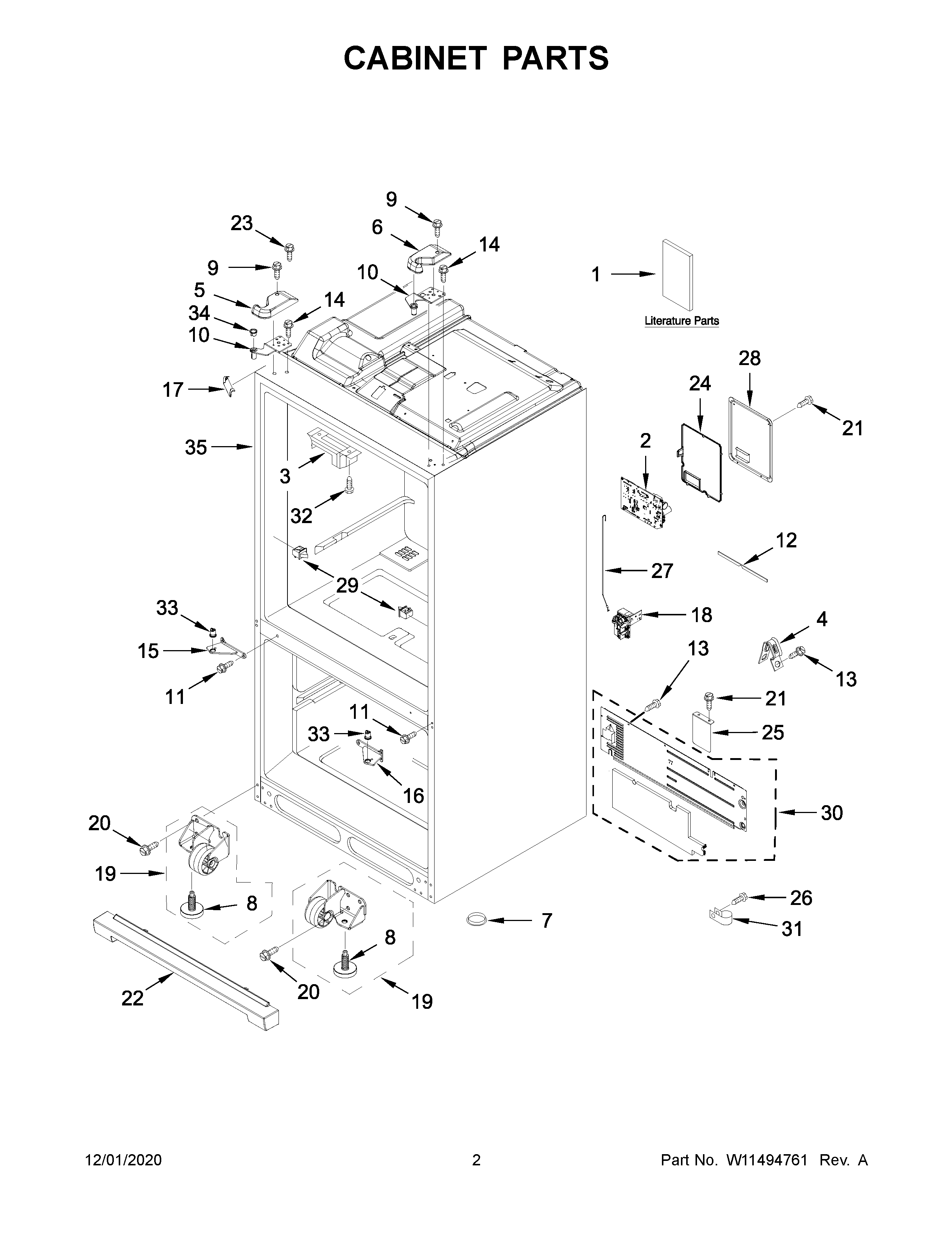 CABINET PARTS