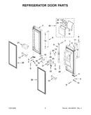 Refrigerator door parts