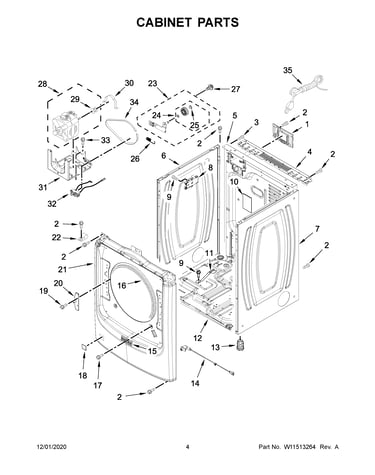 Cabinet parts