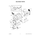 Whirlpool WHD862CHC2 bulkhead parts diagram