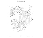 Maytag 8TMGD6630HW1 cabinet parts diagram