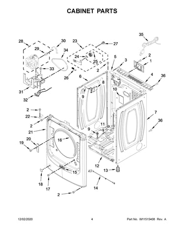 Cabinet parts