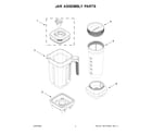 KitchenAid 5KSB1330BOB0 jar assembly parts diagram