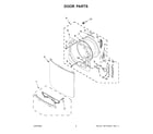 Maytag YMED8630HC2 door parts diagram