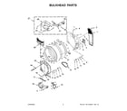 Whirlpool WHD862CHC0 bulkhead parts diagram