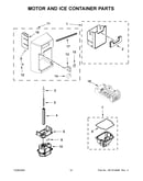 Motor and ice container parts