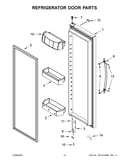 Refrigerator door parts