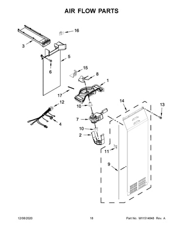Air flow parts